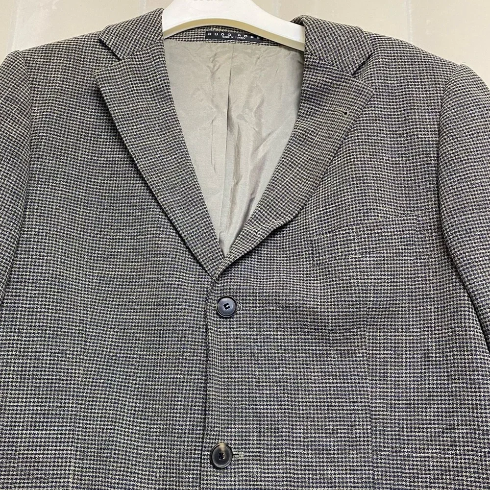 Hugo Boss Men’s Sports Coat Blazer Jacket Size 42R Virgin Wool Linen Blend